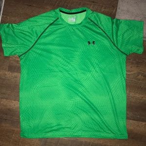 Under Armor Athletic Shirt (Green Scale Graphic)